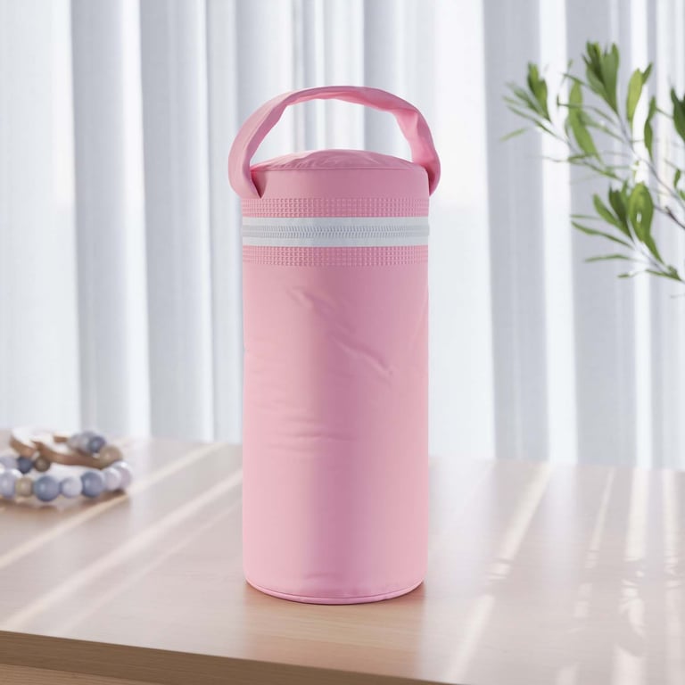 Porta Mamadeira Térmica Rosa