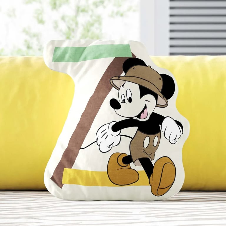 Almofada Mickey Mouse Safári Letra Z 20cm