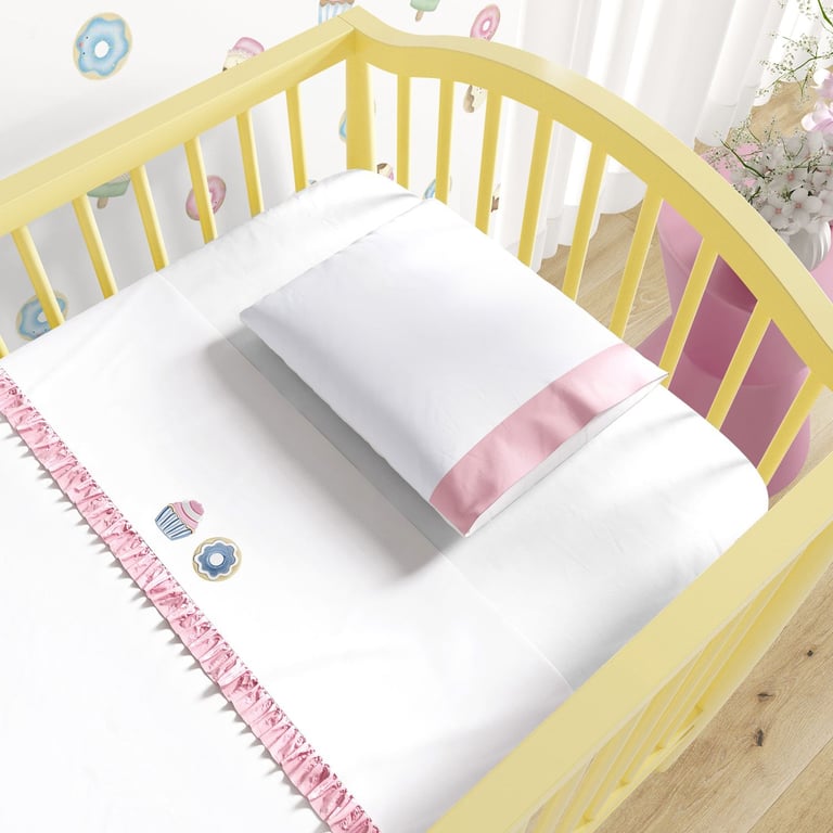 Jogo de Lençol Berço Bordado Doce Encanto 3 peças — vista alternativa