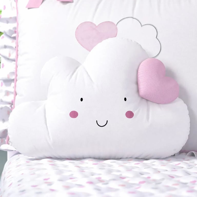 Almofada Nuvem Coração 42cm