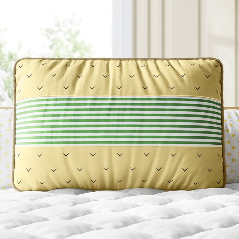 Almofada Retangular Abacaxi Amarelo e Verde 43cm