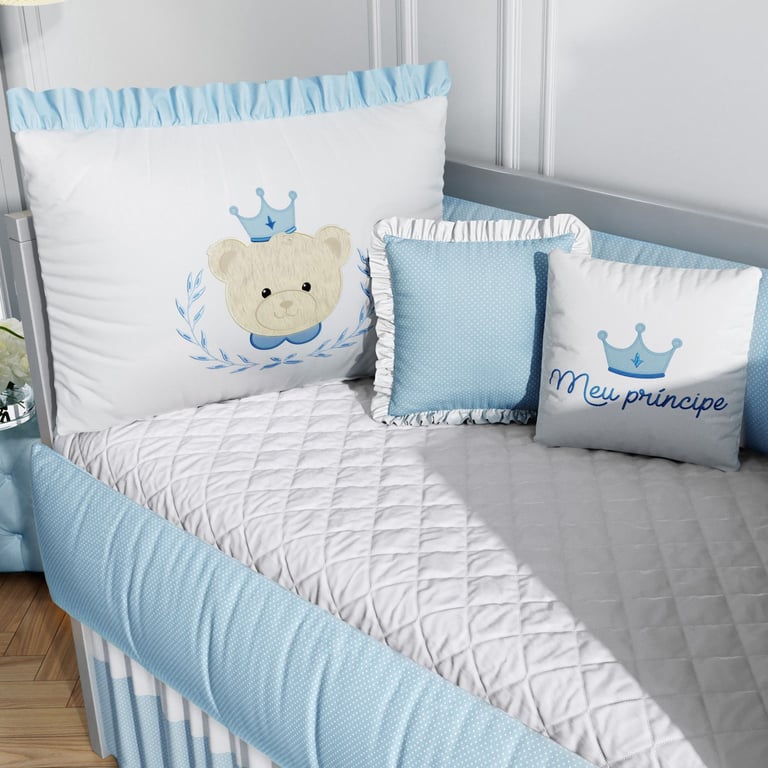 Kit Berço Príncipe Ursinho Azul
