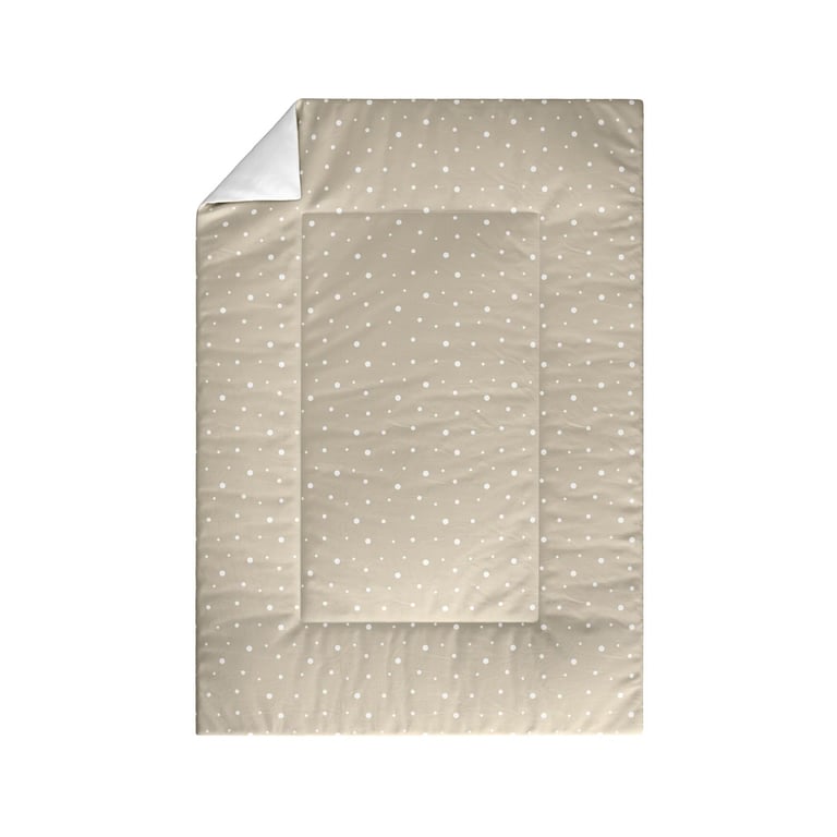 Edredom de Berço Poá Bege