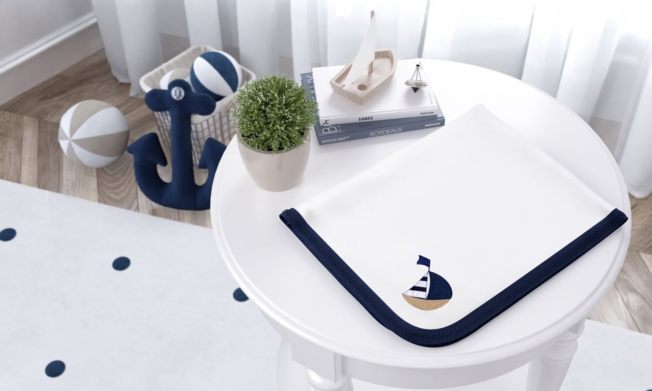 Cueiro Urso Marinheiro Azul — vista alternativa