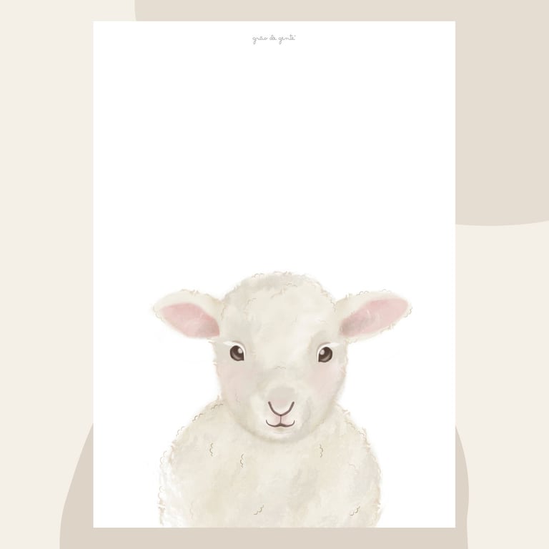 Pôster Adesivo Carneirinho