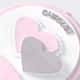Porta Maternidade Personalizado Coração Rosa e Cinza - imagem 2