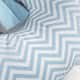 Almofada Amamentação Chevron Azul com Laço - imagem 3