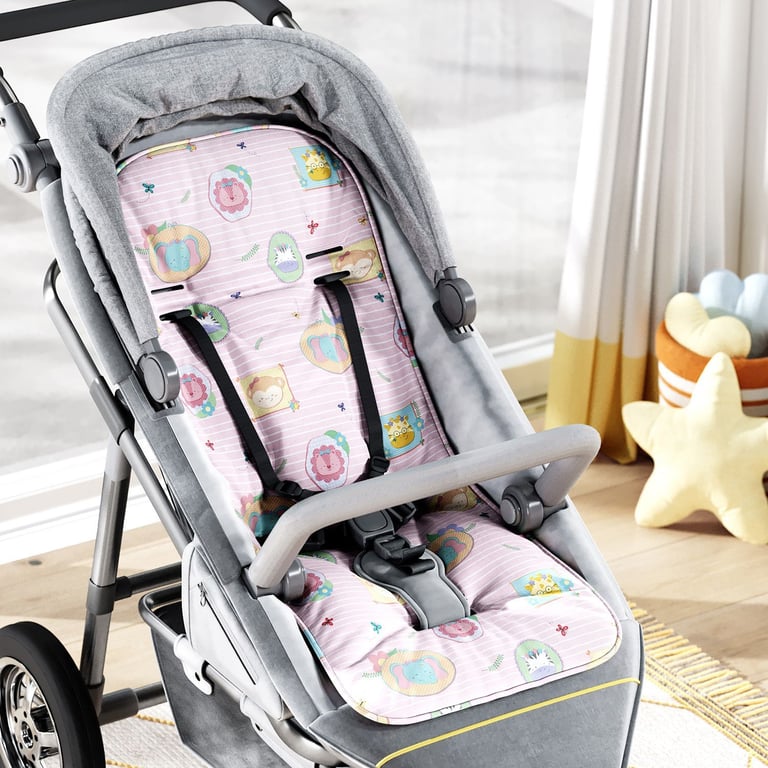 Capa de Carrinho com Protetor de Cinto Safári Candy