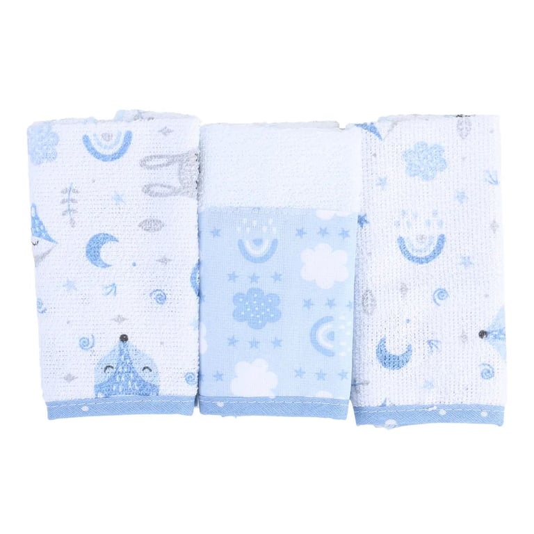 Jogo de Fraldas de Boca Baby Gijo Cute Animals Azul