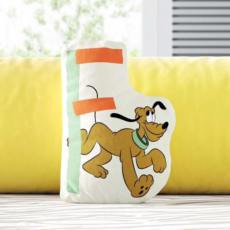 Almofada Pluto Safári Letra F 20cm