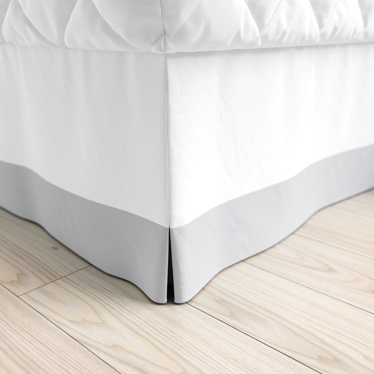 Saia de Cama Infantil Solteiro Cinza