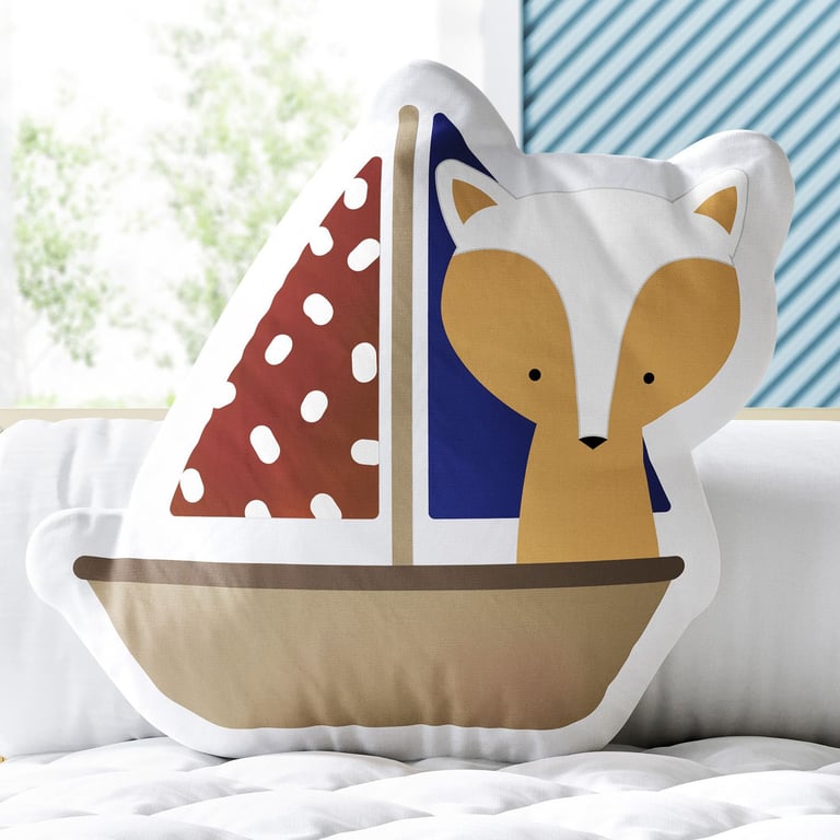 Almofada Raposinha no Barquinho 33cm