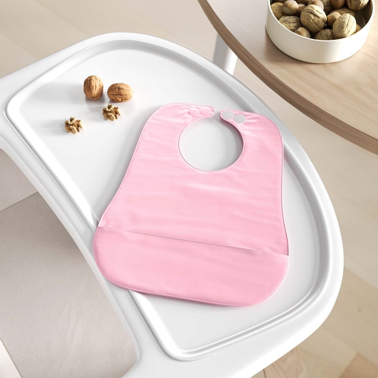 Babador com Bolso Rosa