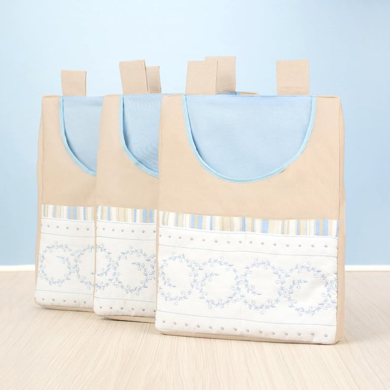 Porta Fraldas Varão Coroa Azul — vista alternativa