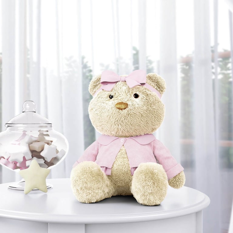 Ursa com Lacinho Rosa 52cm