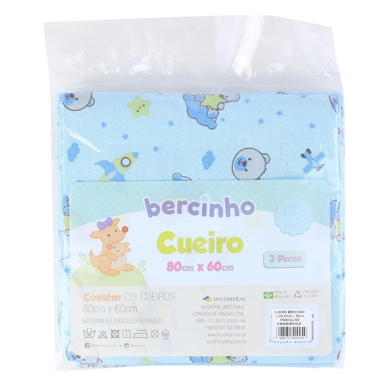 Kit Cueiro Incomfral Bercinho Azul