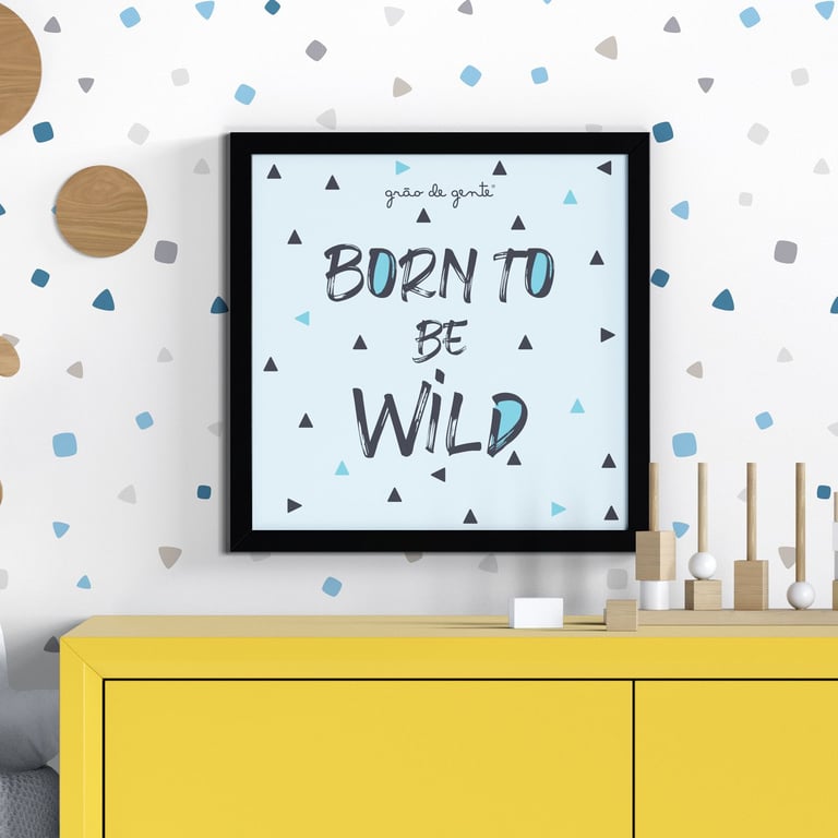 Quadro Nascido Para Ser Aventureiro 38cm