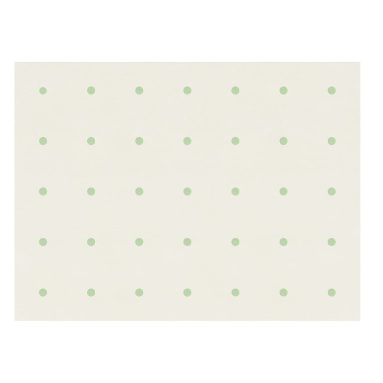 Tapete Bolinhas Palha e Verde 1,80m