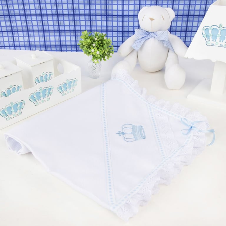 Manta Coroa Azul 83cm — vista alternativa