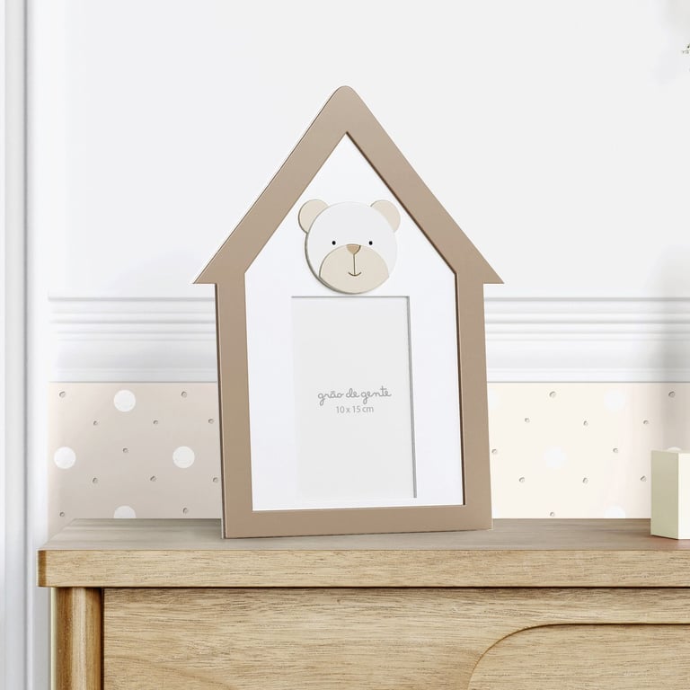 Porta Retrato MDF Branco Clássico 10cm x 15cm — vista alternativa