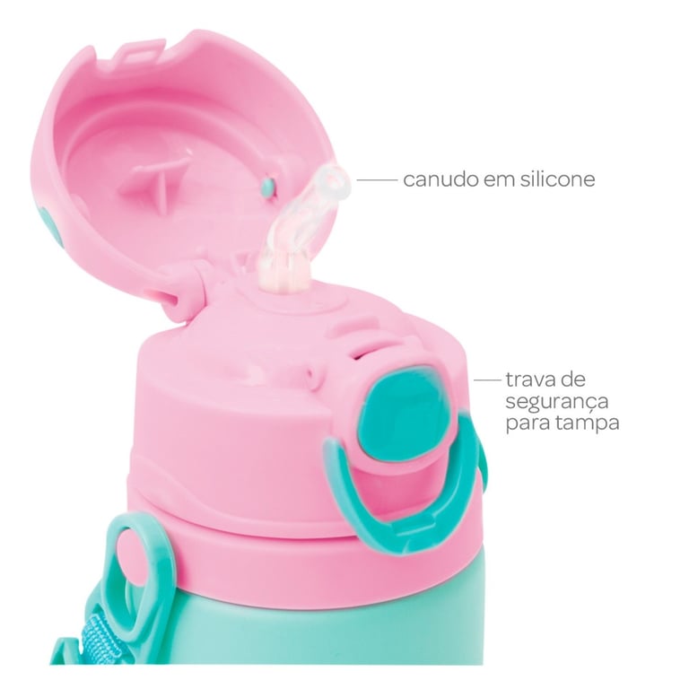 Garrafinha de Alumínio Animal Fun Girafa — vista alternativa