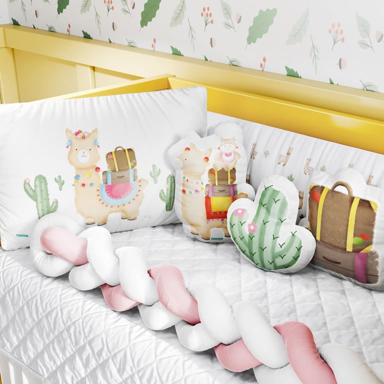 Kit Berço Trança Lhama