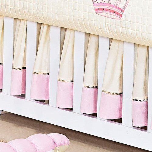 Saia de Berço Realeza Rosa