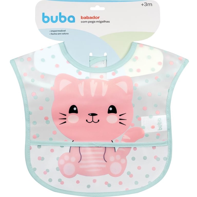 Babador com Bolso Animal Fun Gatinha — vista alternativa