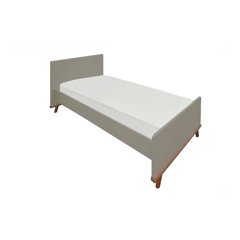 Cama Infantil Solteiro Cinza Confort