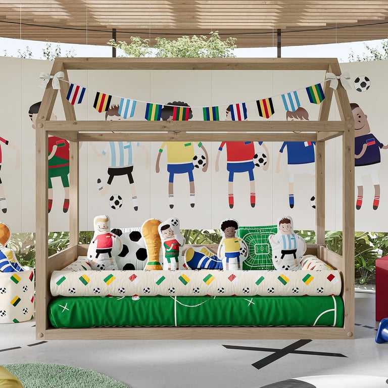 Edredom de Mini Cama Estádio Seleções do Mundo — vista alternativa