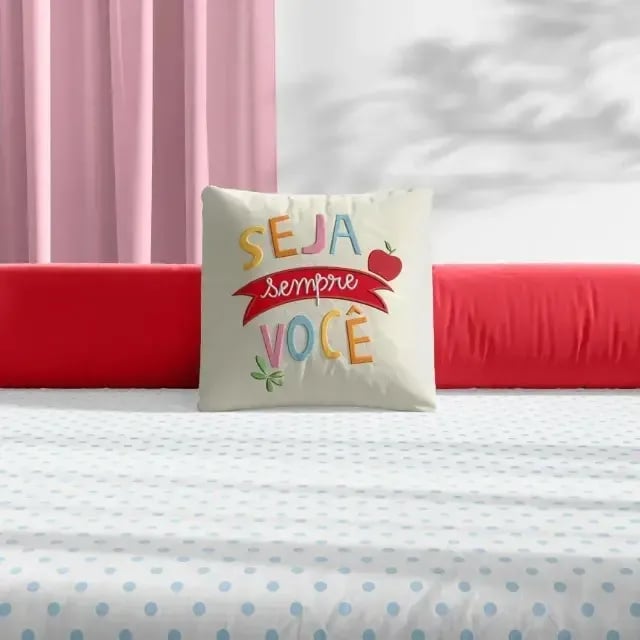 Almofada Quadrada Seja Sempre Você — vista alternativa