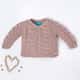 Casaquinho Tricot Drapeado Nude Rosé - imagem 5