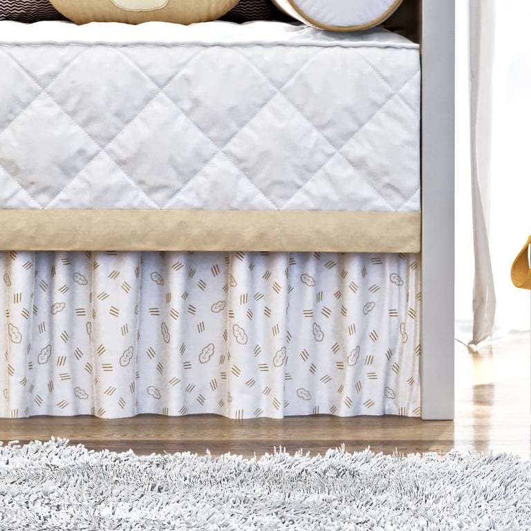 Saia de Cama Babá Folhas da Savana