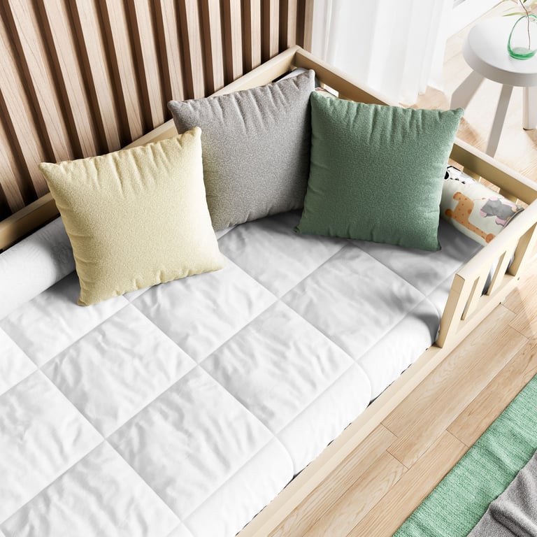 Edredom Solteiro Montessoriano Branco