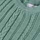 Saída Maternidade Tricot Trança Macacão Verde Pistache 02 Peças - imagem 3