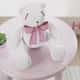 Ursinha Branca com Laço Rosa 25cm - imagem 2