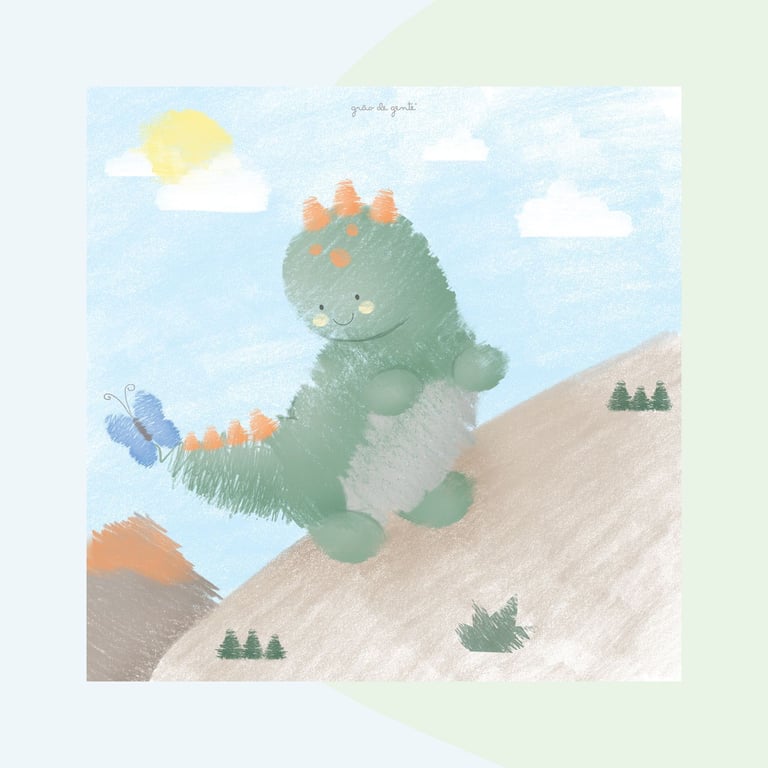 Pôster Adesivo Dino