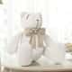 Urso Branco com Laço Bege 34cm - imagem 2