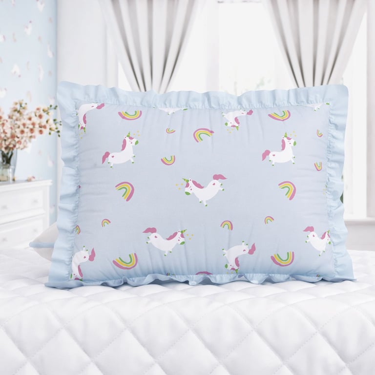 Fronha de Travesseiro Infantil Amiguinhas Unicórnio