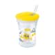 Copo Action Evolution com Canudo 230ml Amarelo - imagem 1