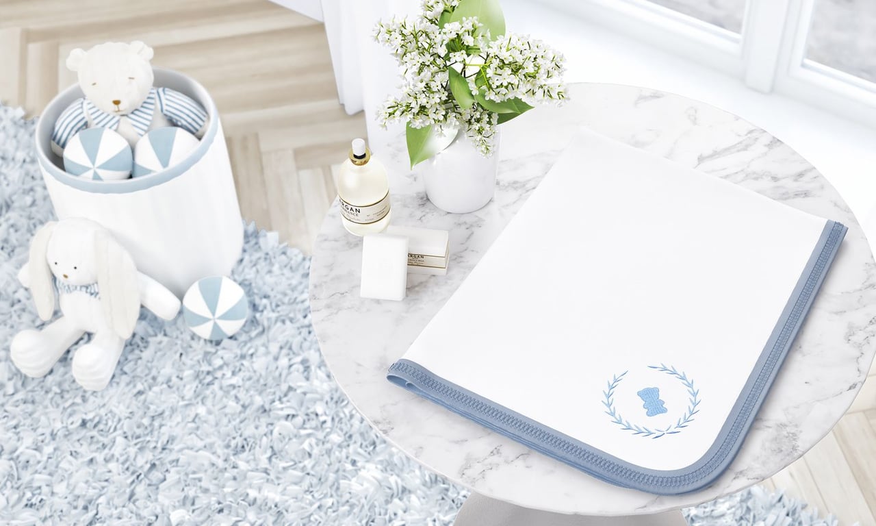 Cueiro Urso Luxo Azul