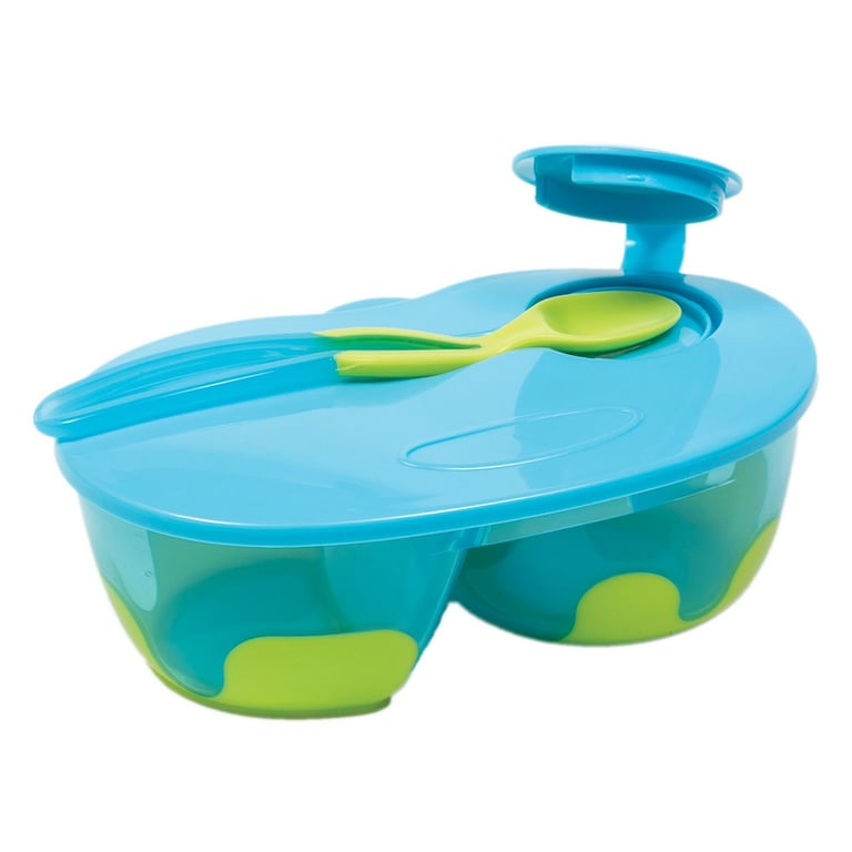 Kit Refeição com Divisória Azul