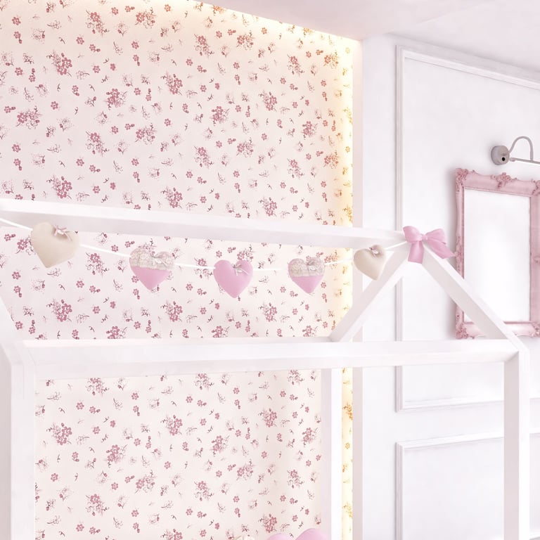 Varal de Berço Coração 1,30m