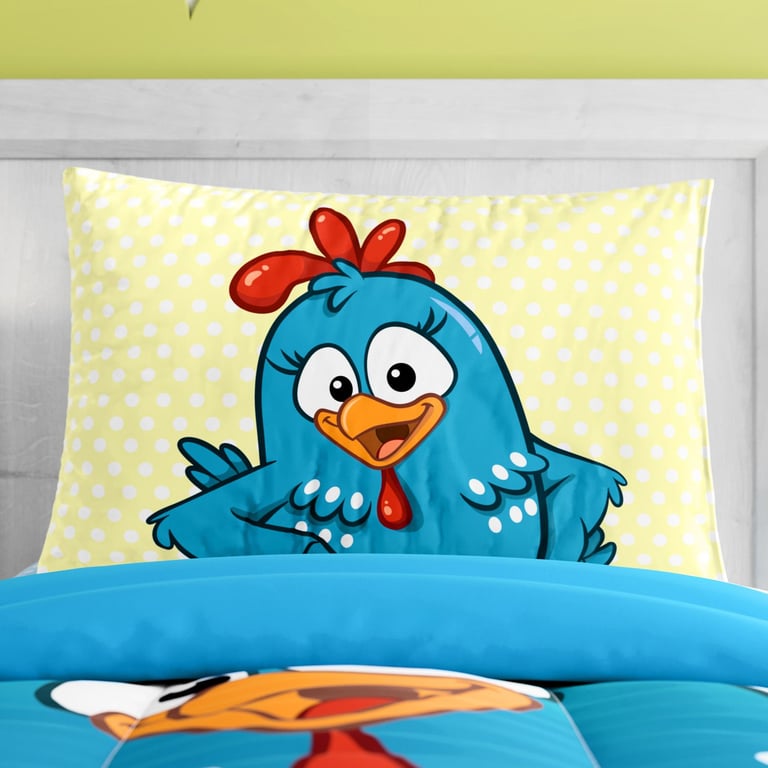 Fronha de Travesseiro Infantil Galinha Pintadinha Poá