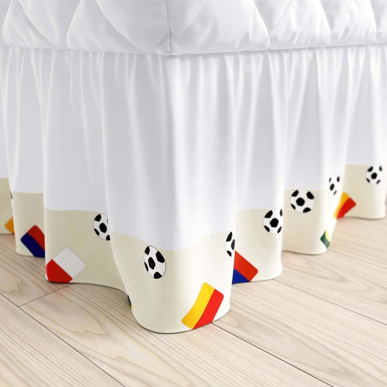 Saia de Cama Infantil Solteiro Seleções do Mundo