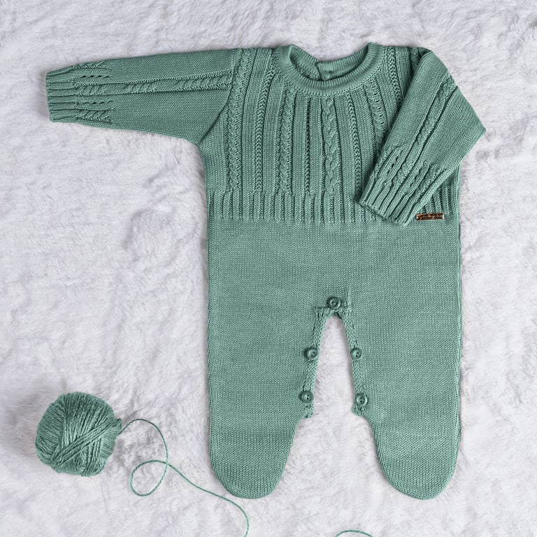 Macacão Tricot Trança Capuccino