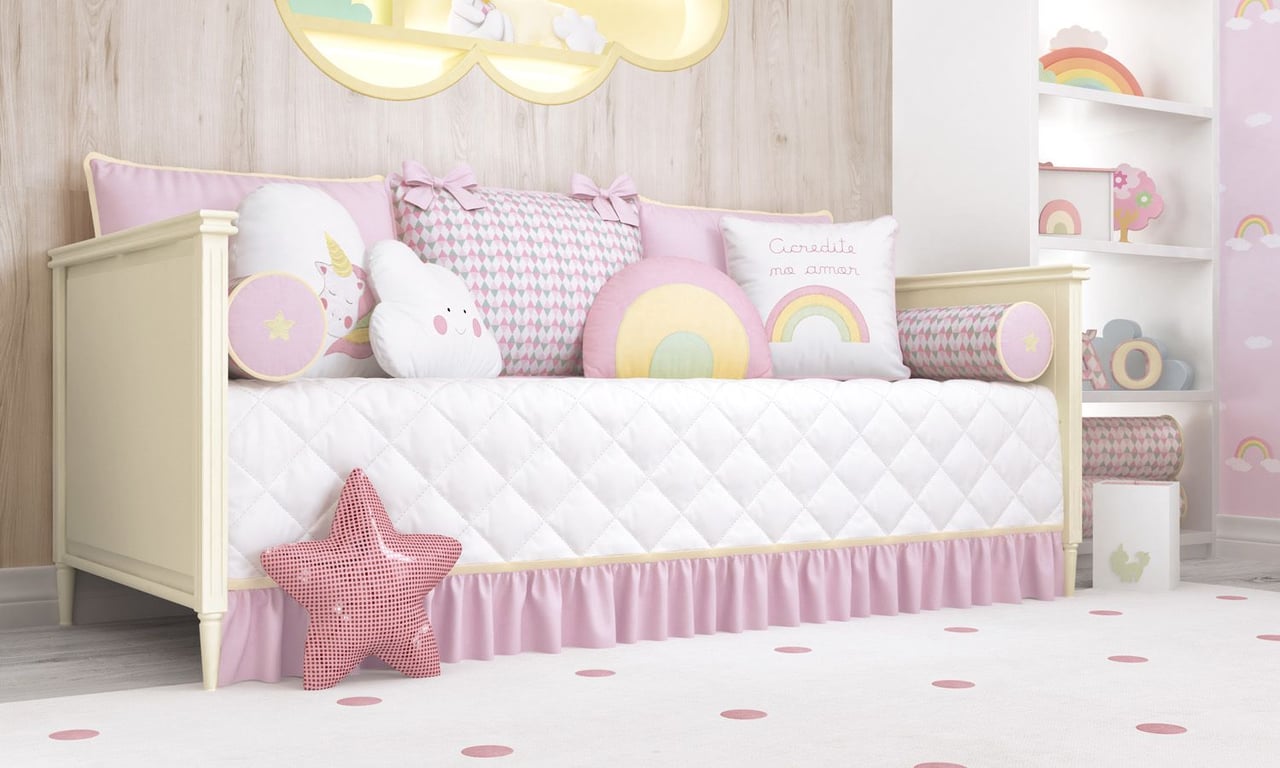 Kit Cama Babá Amiguinhas Unicórnio — vista alternativa