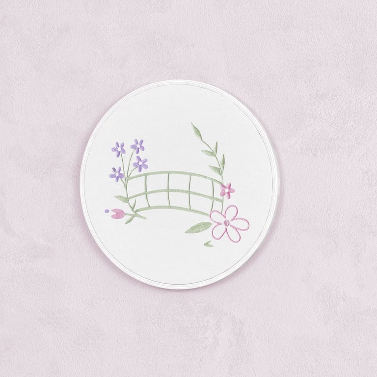 Quadro Bastidor Cerquinha Floral Monet