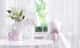 Abajur MDF Floral Monet Lilás - imagem 2