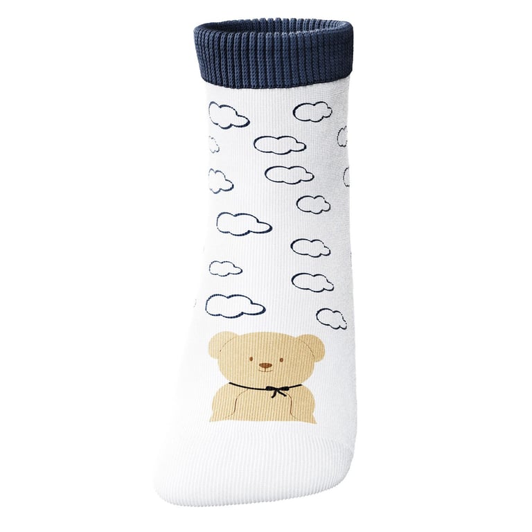 Meia Bebê Ursinho Azul Marinho — vista alternativa